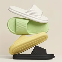 Plus 46-47 Women Slippers Summer Men Flat Non-slip Sole Flip Flops Bathroom Indoor Ladies Shoes Outside Beach Sandals 2