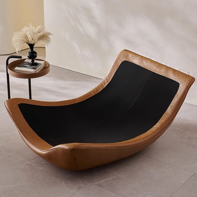 Minimalist Leather Lounge Chair 4