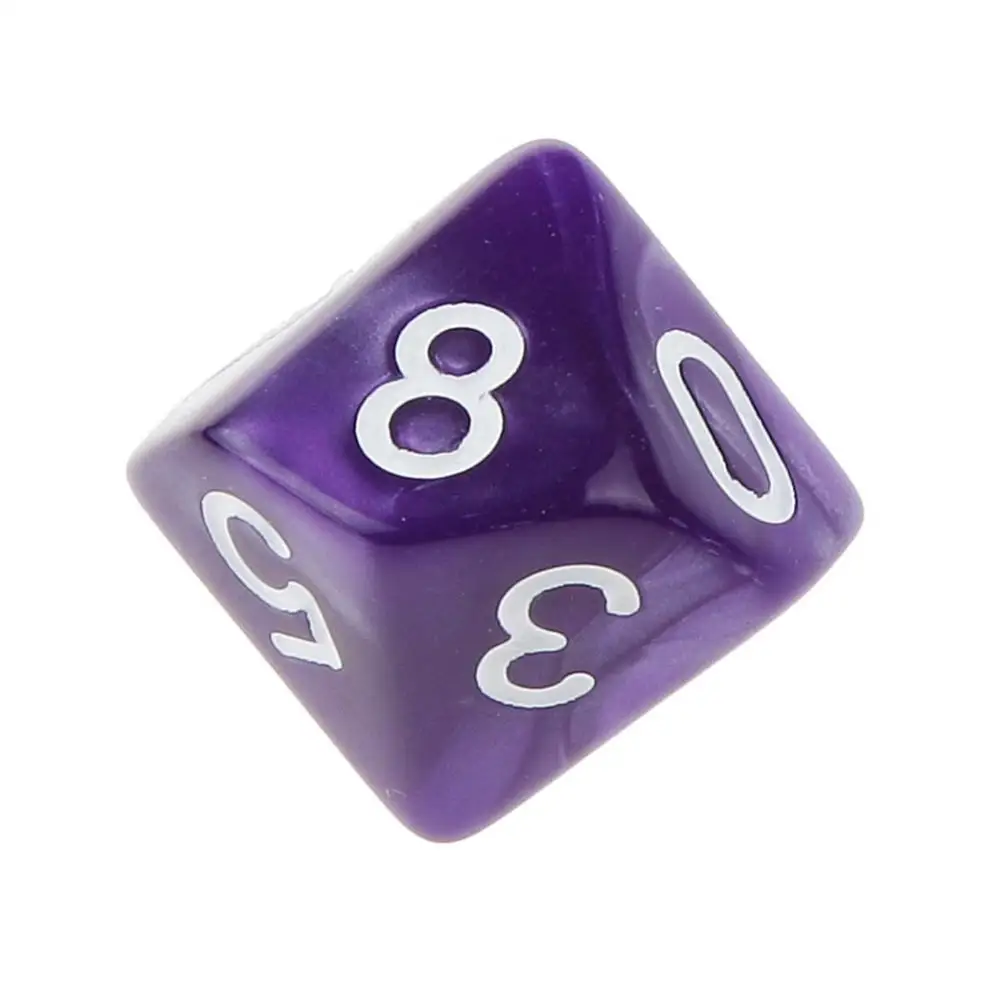 10Pcs Multi-sided TRPG Game D10 Polyhedral Dice Acrylic Dice Party Games Amazing Mixed Colours DND Game For Playing Games