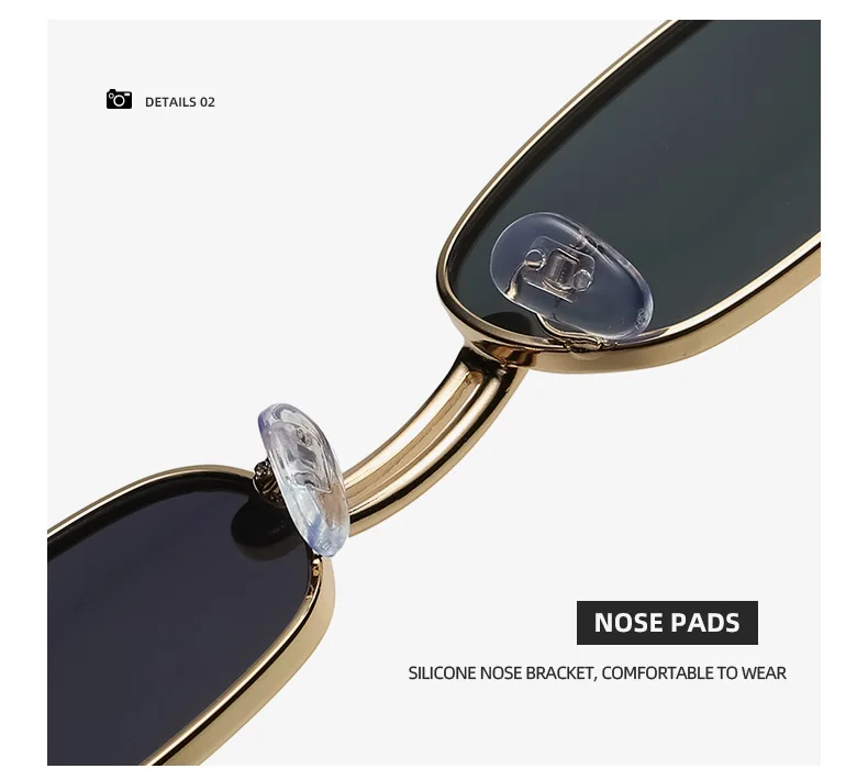 Vintage Black Square Sunglasses Women Luxury Brand Small Rectangle Sun Glasses Men Female Gradient Clear Mirror Oculos De Sol best sunglasses for big nose