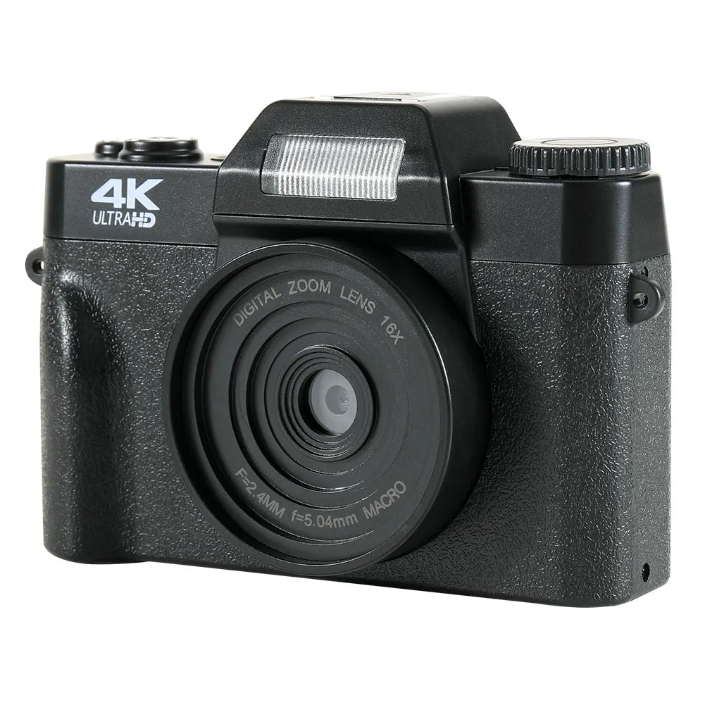 

48MP Digital Photo Camera 4K HD Vlogging Camera 16X Zoom Vintage Vlog Video Camcorder Integrated Recording USB 2.0 Support TF