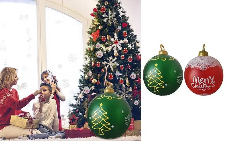 

Giant Christmas Inflatable Balls Pvc Made Decorative Balls Outdoor Indoor Large Xmas Tree Balls Decorations kids toy party decor