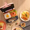 Multifunction Sandwich Maker Non-stick Omelette Bacon Skillet Folding Toaster Double-side Heating Instant Breakfast machine 220V 3