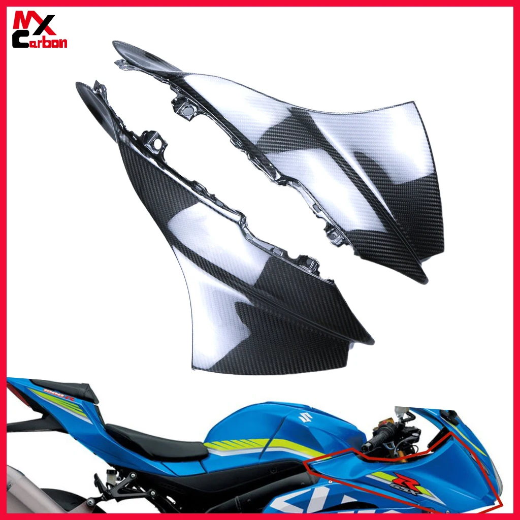 

Motorcycle Upper Side Fairings Carbon Fiber For Suzuki GSX-R 1000 2017 2018 2019 2020 2021 2022