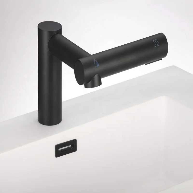 Distributeur savon liquide automatique vue de profil, avec bac de récupération.