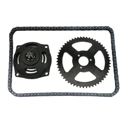 Enhanced Drive System: Mini Moto Chain with Gearbox and Rear Sprocket (1 set)