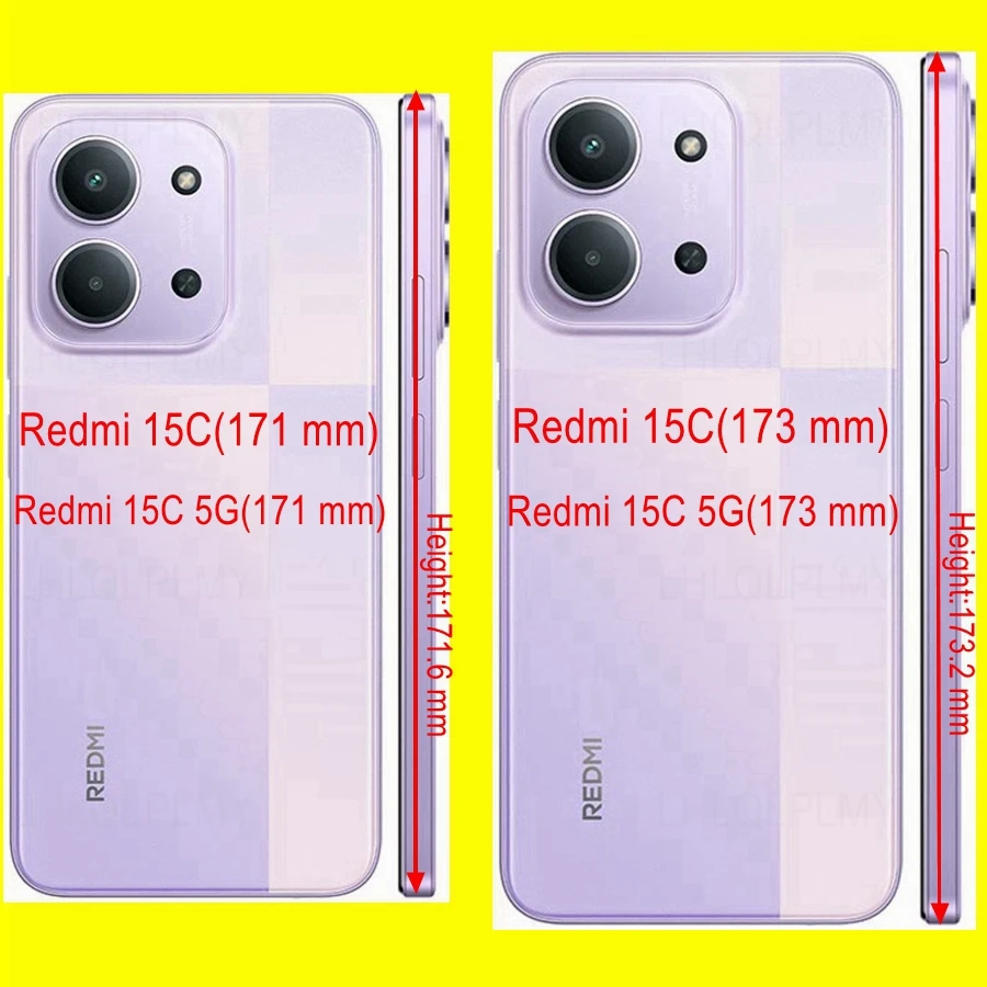 Double-Sided Clear Phone Case with Front and Back Cover