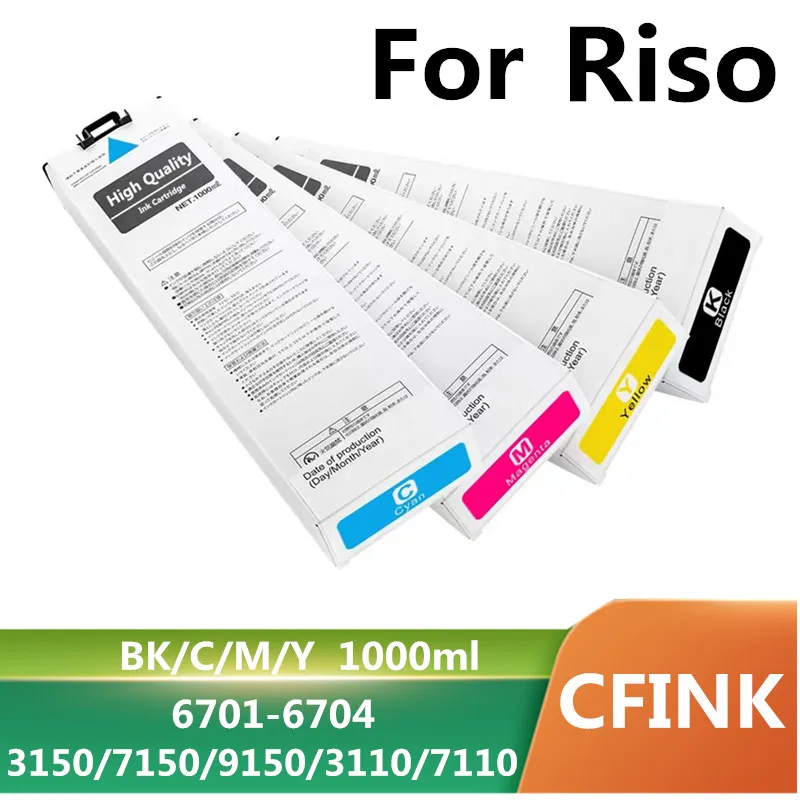 CFINK Compatible Ink Cartridge No Chip For Riso 3150 7150 9150 3110 7110 3150R 7150R S-6701G S-6300G X7200 X7250A printer supplies inkjet ink cartridge ink cartridge