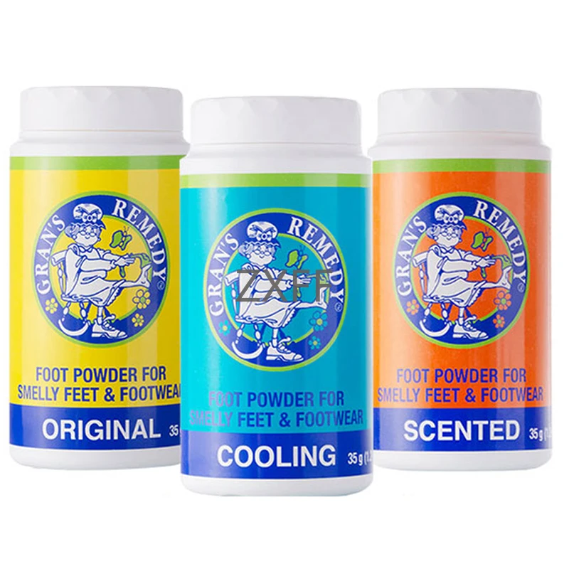 Original NewZealand Grans Remedy Original Cooling Scented Foot Care Powder Smelly Feet FOOTWEAR Treatment Foot Odour Control 35g foot care powder