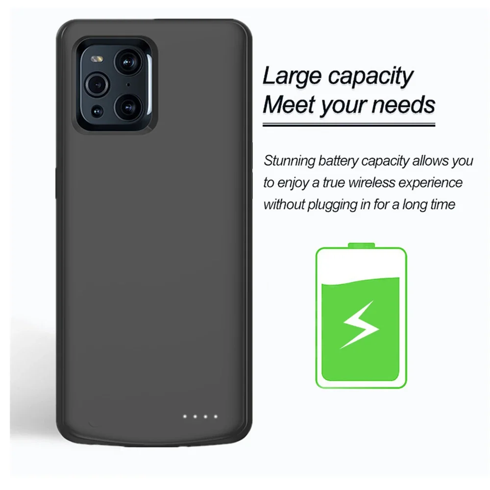 Portable Charger Cover For OPPO Find X3 Pro Battery Cases 6800mAh Extrenal Battery Power Bank Cover For Find X3 Charging Case
