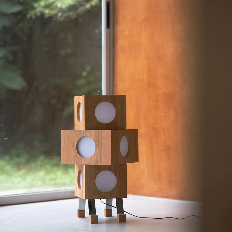 Rubik-s-cube-floor-lamp-medieval-atmosphere-cherry-wood-stainless-steel.jpg
