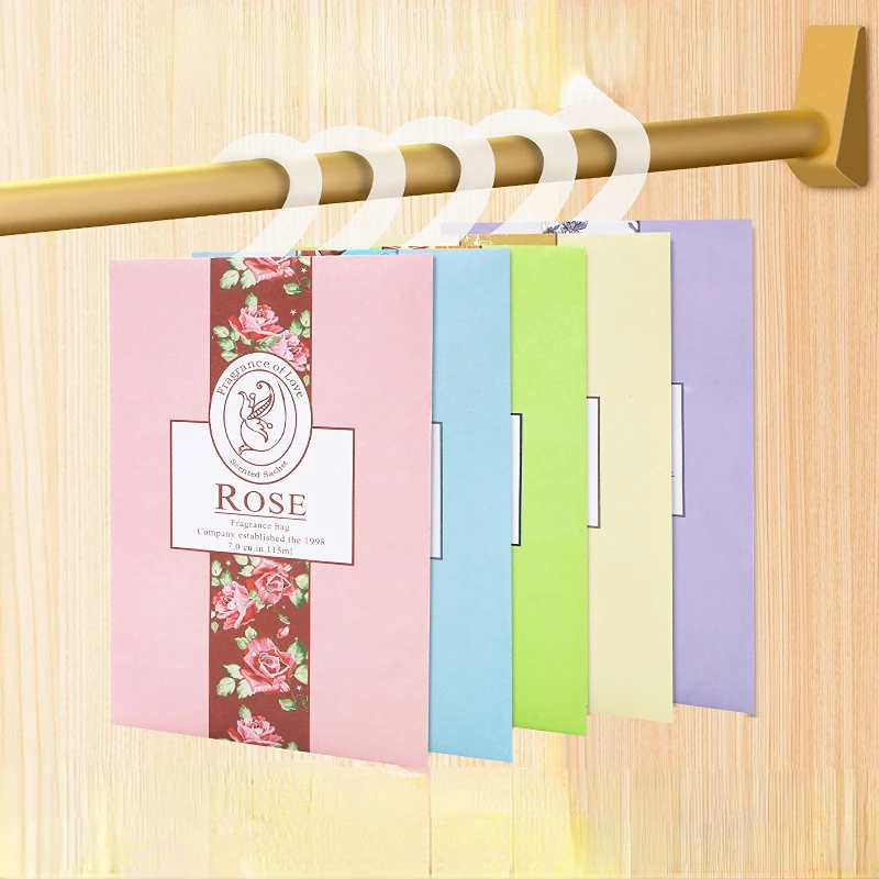 Deodorant Sachet Bags Fragrance Bags 5pcs Hanging Fragrant Natural Sachet Aromatherapy Bag For Wardrobe Closet Car