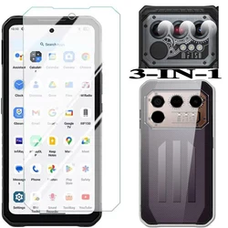 3-in-1 Protective Case and Tempered Glass Screen Protector Set for IIIF150 Raptor 6.78 (3 in 1 clear case)