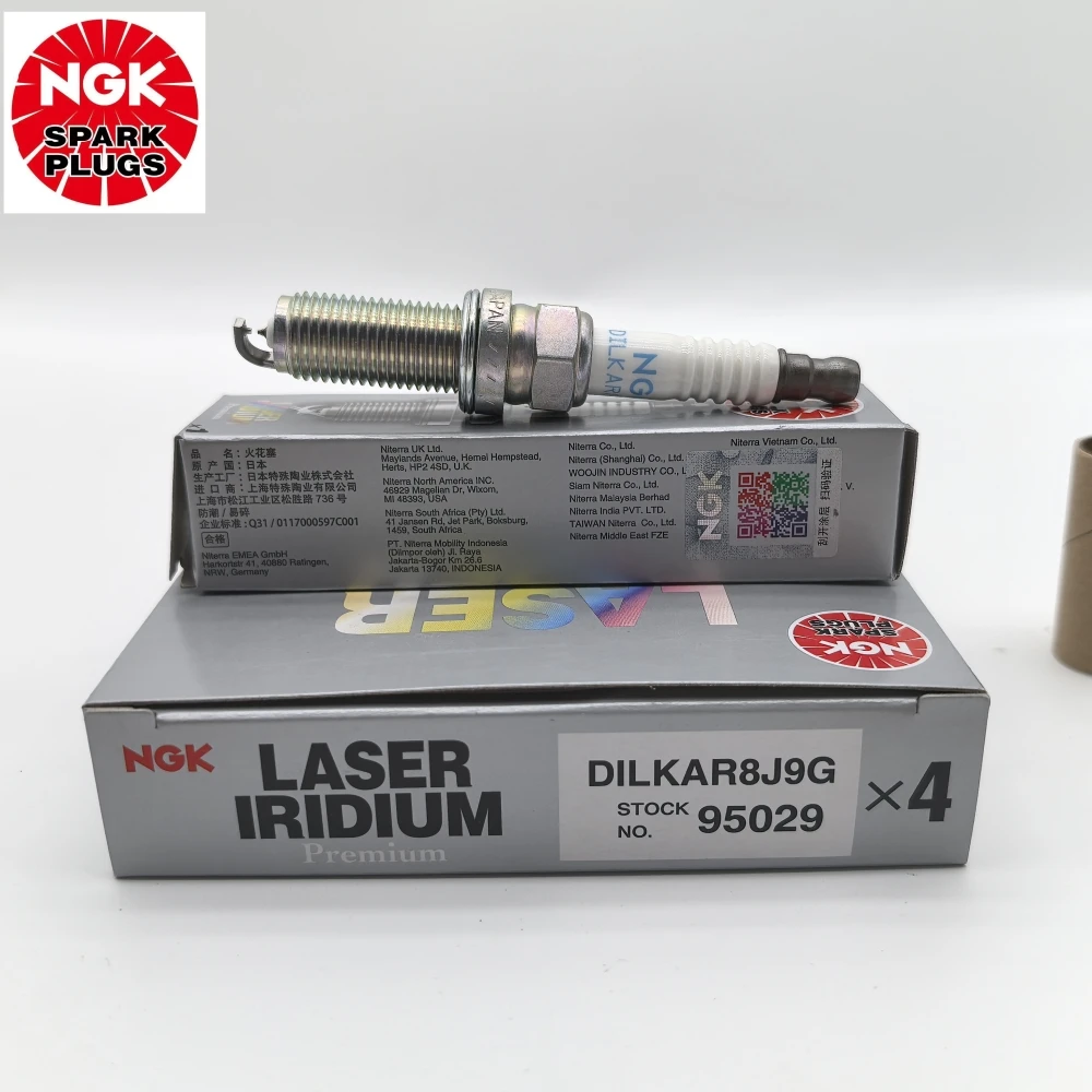 

4Pcs Original NGK 95029 DILKAR8J9G Laser Iridium Platinum Spark Plug For Toyota C-HR Corolla LEVIN 2016- 1.2T 8NR-FTS 9NR-FTS