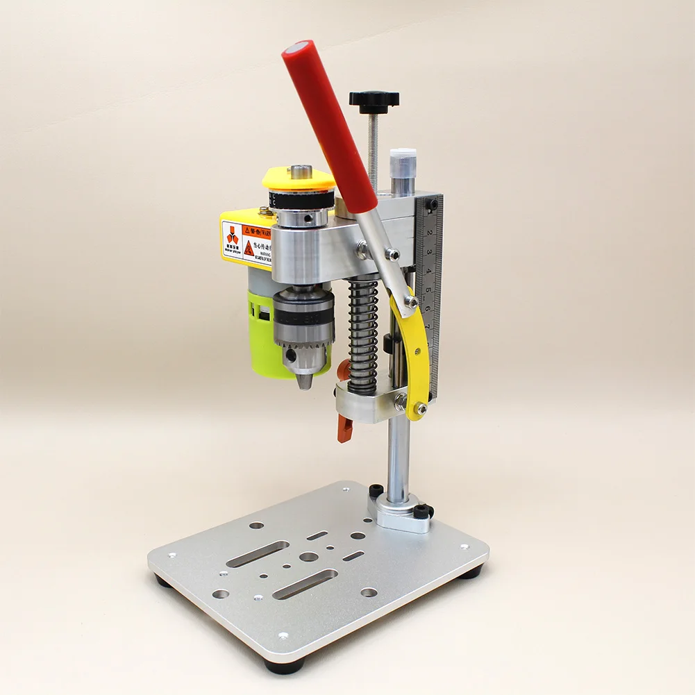 Mini Bench Drill B10 Chuck Drilling Machine For DIY Wood Metal Jade Tools 4500-7000RPM Speed High Precision Benchtop Drill Press 3