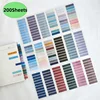 200 Sheets Transparent Sticky Note Self-Adhesive BookMarker Annotation Reading Book Clear Tab Kawaii Cute Stationery 1