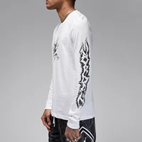 Nike T-shirt à manches longues en tricot à col rond imprimé décontracté pour hommes JORDAN authentique FN5973-100 2