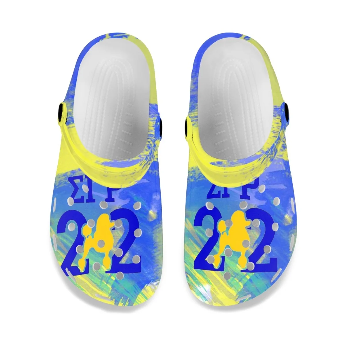 Sigma Gamma Rho Sorority Gift Couples Comfortable Non-slip Flats Hole Girl Slippers New Outdoor Garden Wading Shoes High Quality