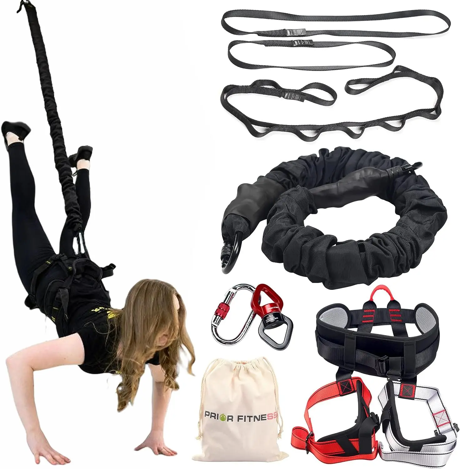 Bungee Fly Fitness Equipment Kit, Aerial Yoga Dance Training