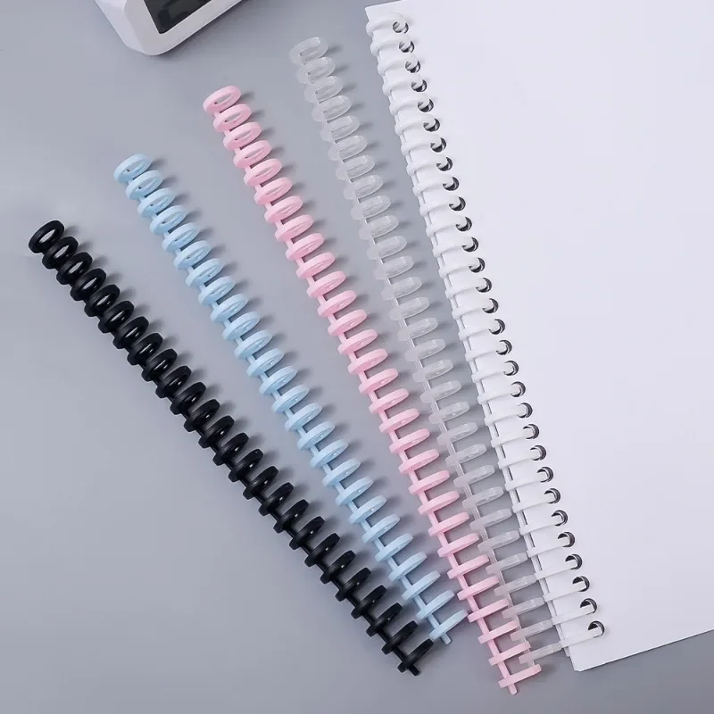 Plastic Binding Combs Detachable Binder Rings for Document Notebook File Calendar Picture Album Making Office School Supplies - 4