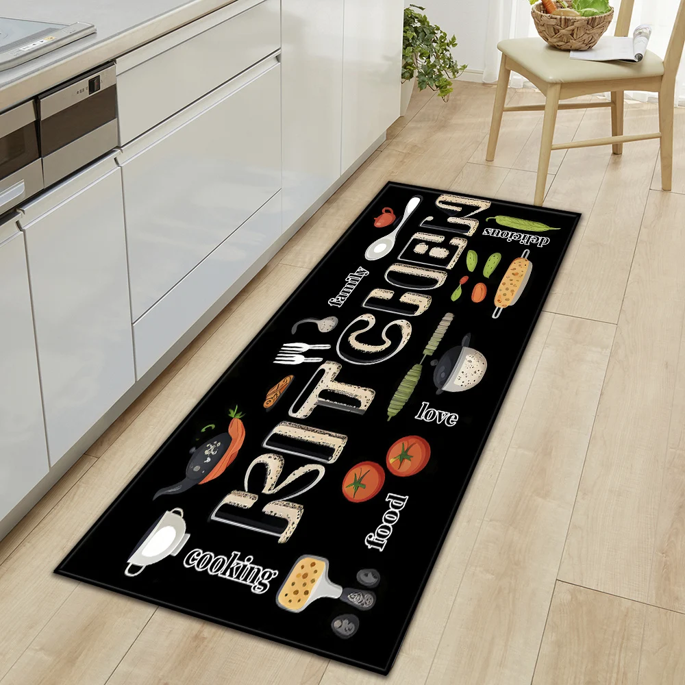 Modern Kitchen Mat Home Hallway Entrance Doormat Living Room Bedroom Floor Decoration Carpet Balcony Bath Door Non-Slip Foot Rug