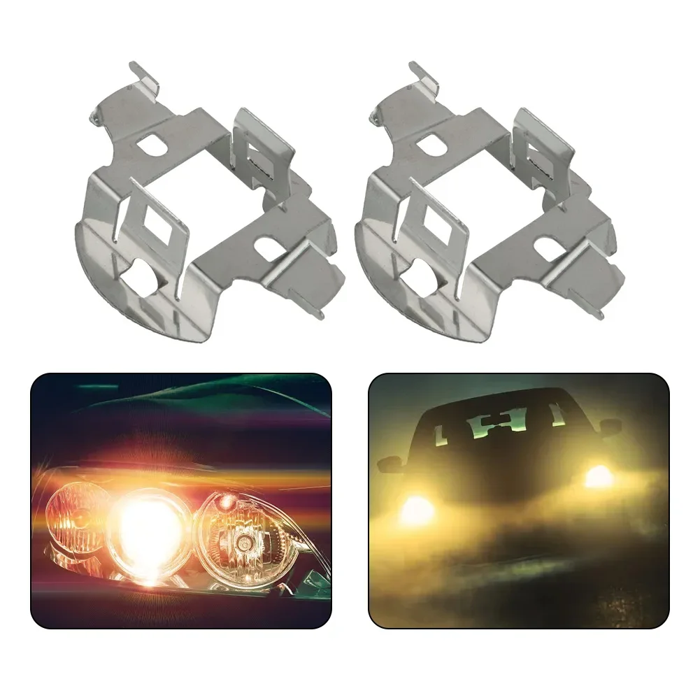 Adaptateur H7 Pour Ampoules LED Phare - Compatible KIA, Hyundai - 2 Adaptateurs + Clé D'installation - 8