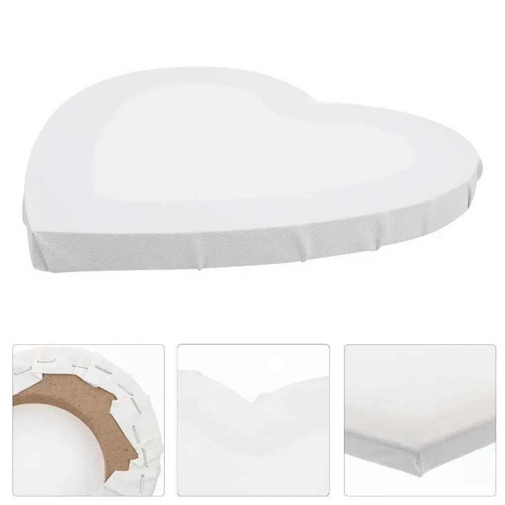 사진 프레임 사랑 하트 모양의 오일 캔버스 면화 나무 그림판 멀티 사이즈 빈 그림판 아티스트