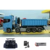 Toy 1/14 Metal 770S 10x10 Hydraulic RC Dumper Remote Control Assembled Full Dump Trucks Crane Light Sound 3 Speed Car Vehicle 1