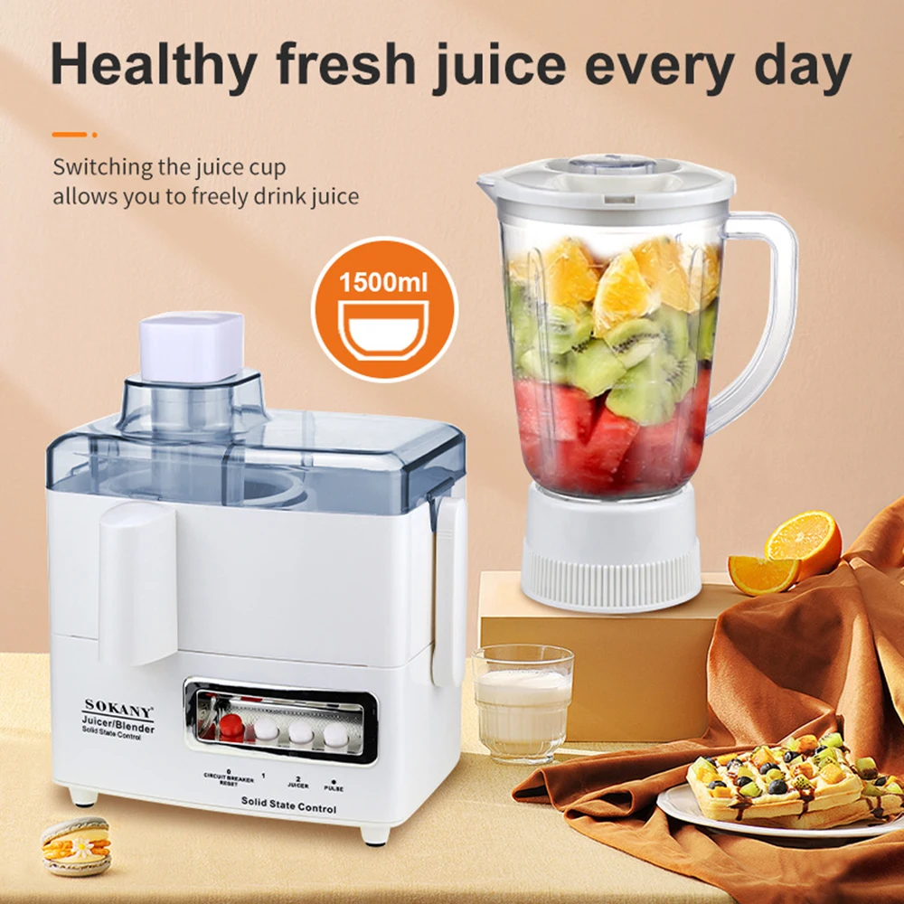 4-in-1 Multifunctional Electric Juicer Separator Fruit Food Extraction Portable High Juice Yield and Easy To Clean 6