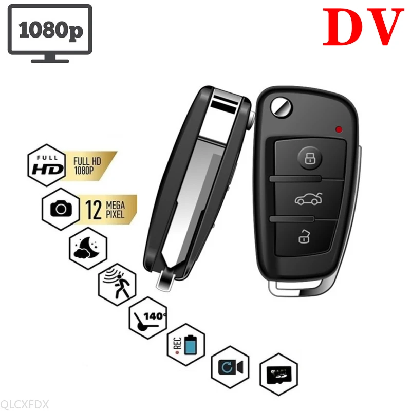 Keyring Camera Remote Security Car 32GB Video 1080P Night Vision Action Cam 