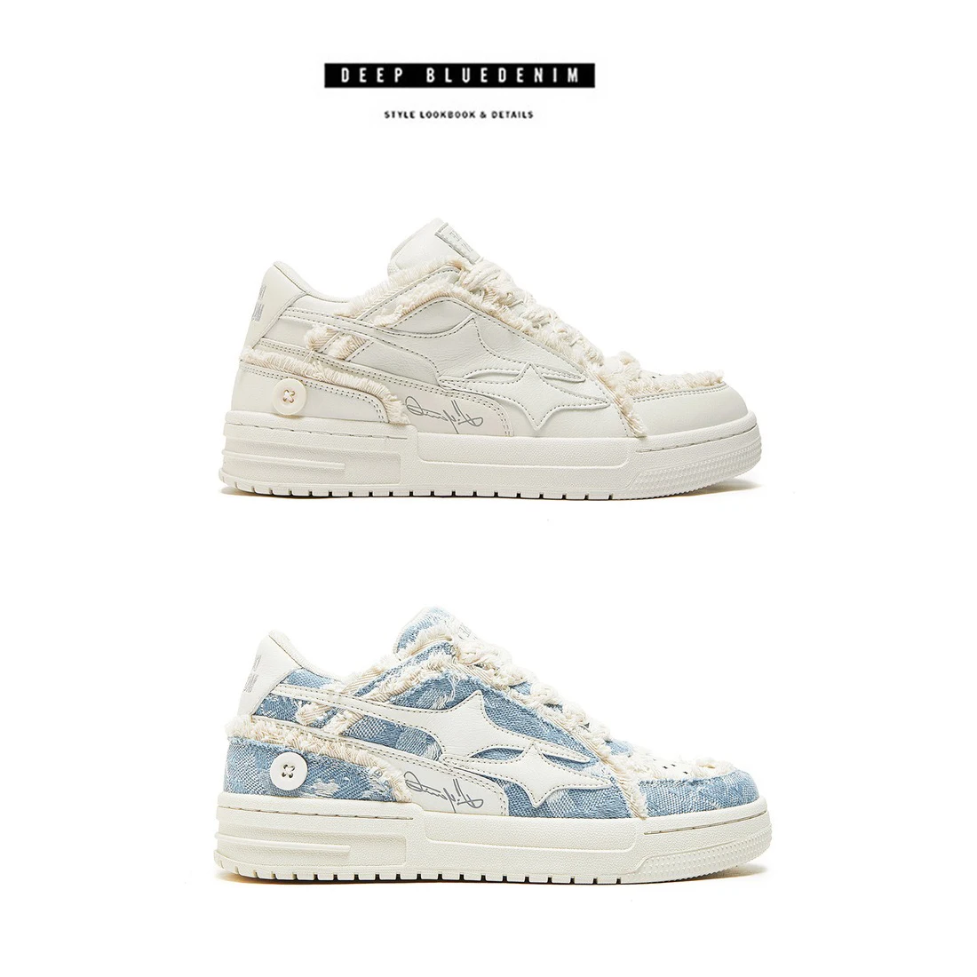 スニーカー StarryClimb Flame Design Skate Shoes StarryClimb Applique Embroidery Star Skate Shoes – Aelfric eden