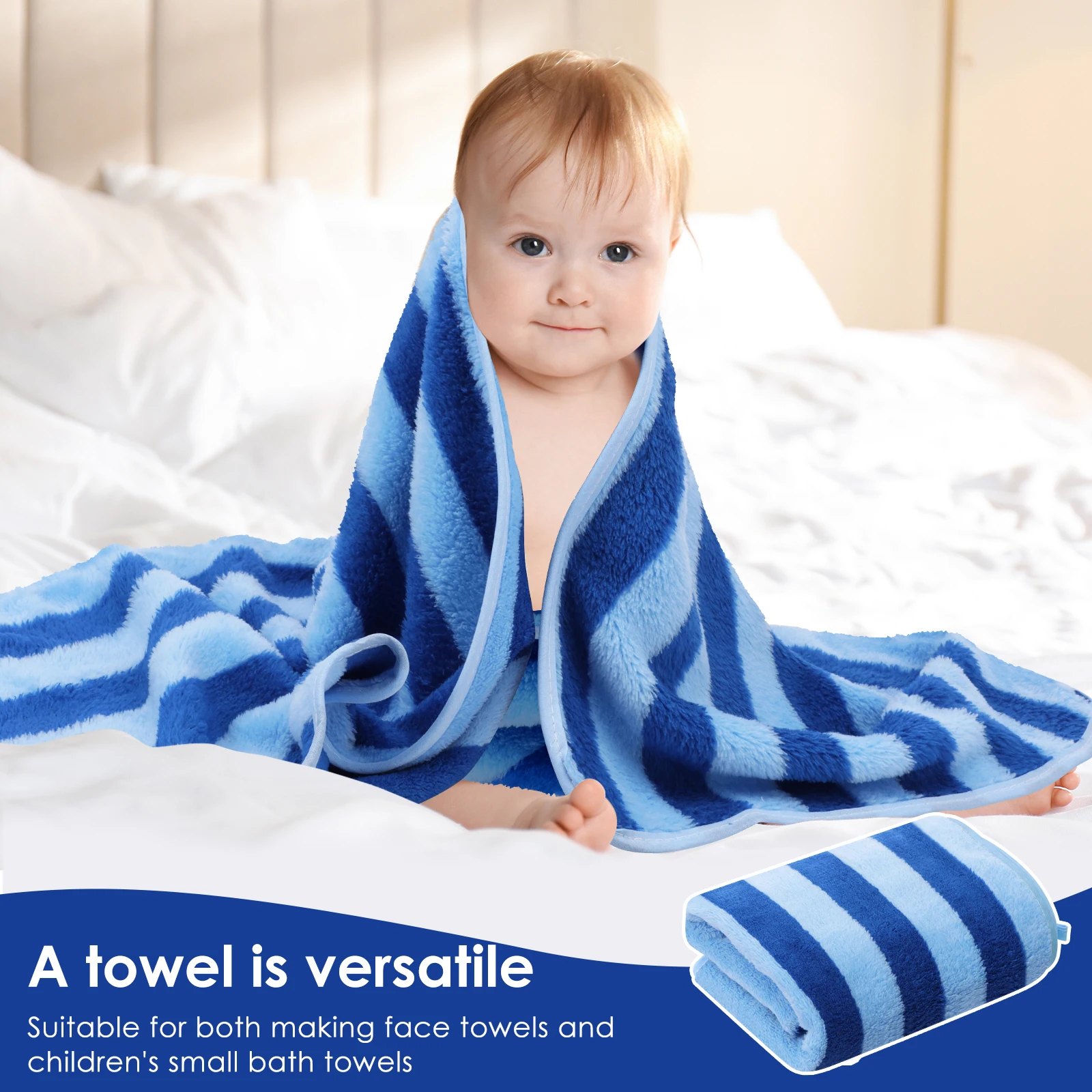 2Pcs Coral Velvet Towels 75x35CM Quick Drying Washing Towel Soft Comfortable Face Washcloths Bathroom Supplies for Shower Travel