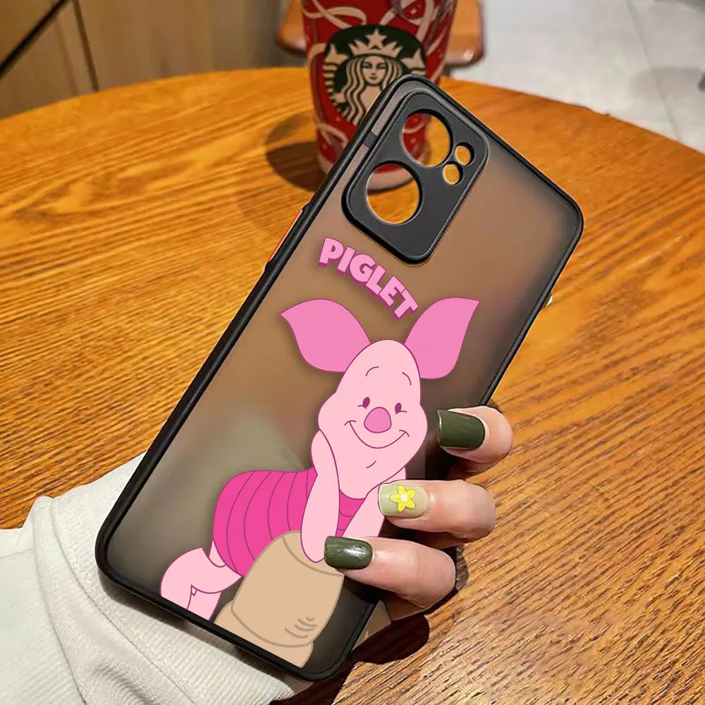 thumbnail image 1 of Matte Phone Case for OPPO RENO 8 8T 7Z 7 6Z 6 5 4 3 PRO PLUS 4G 5G Hard Case Funda Coque Capa Shell Cover Cute Pink Piglet Anime, 1 of 5