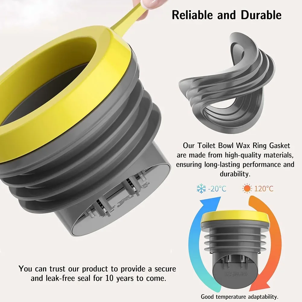 Toilet Flange Flange Check Valve Toilet Accessories Wax Ring With Backflow Anti-backflow Perfect Seal For Hone Supplies toilet accessories