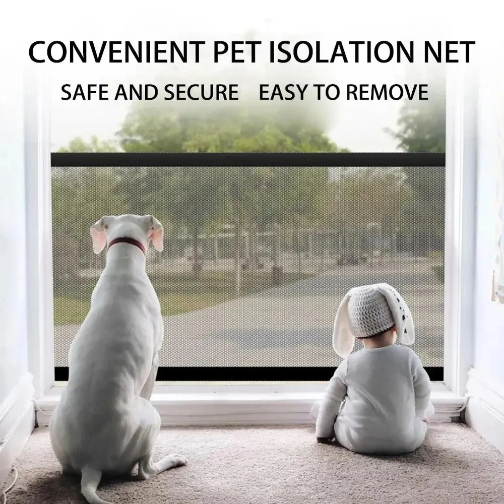 Pet Gate Dog Fence Gate Safety Guard Isolation Foldable No-Nail Anti-Escape
