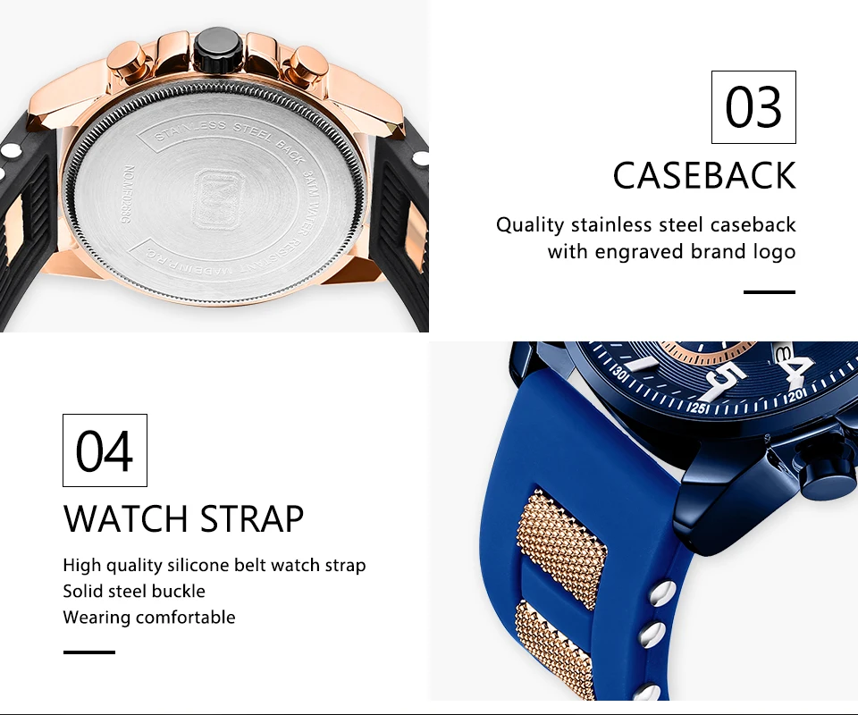 MINI FOCUS Quarzuhr für Herren, wasserdicht_voghion.com