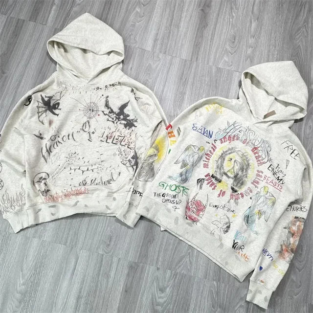 2024SS Saint Michael Hoodies Men Women 1:1 Best Quality Oversized 