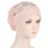 Women Hats Spring Summer Thin Bonnets for Women Designer Lace Flower Skullies Headscarf Hat Autumn Latest Turban Beanies Fashion 6