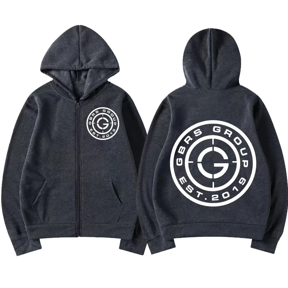 Gbrs Forward Observations Group Graphic Zipper Hoodies Men Women High Street Fashion Zip Sweatshirts Trend Vintage Loose Hoodie