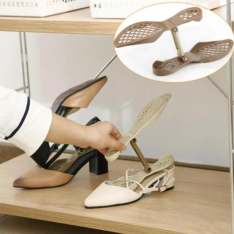 Shoe Slots Organizer For Closet Double Layer Sneaker Organizer Folding Shoe Storage Space Saving Shoe Rack For Closet