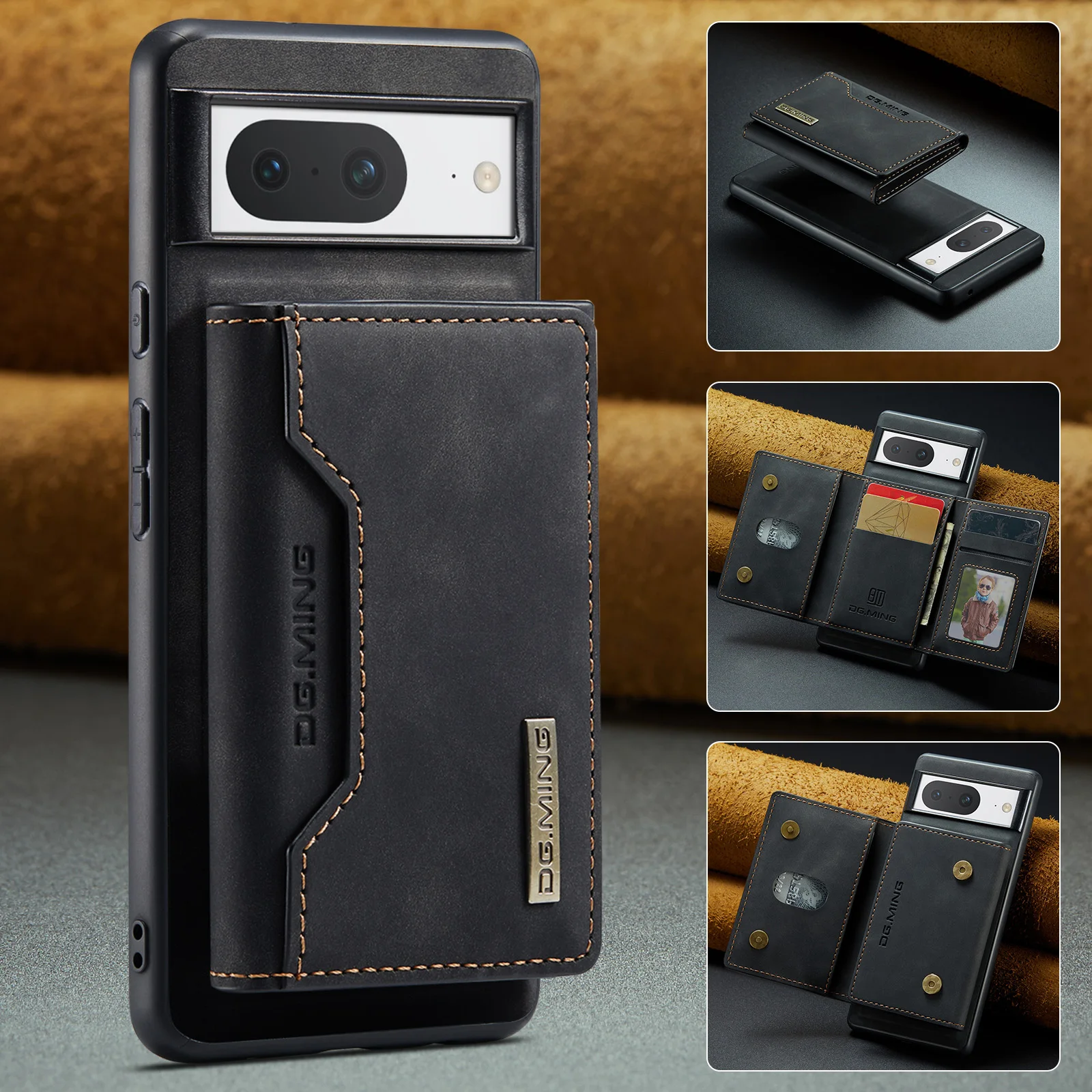

For Google Pixel 8 Case Magnetic Phone Case Card Pocket Wallet Shockproof Protective Leather Cover For Pixel 7 6 Pro 7A 6A 5A