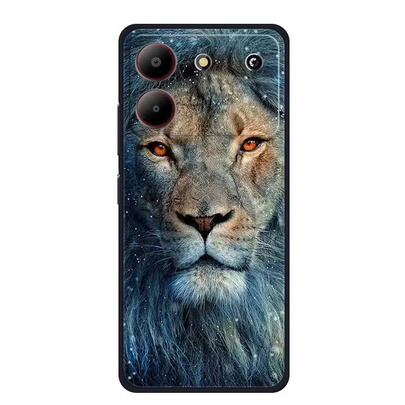 Sleek Black Silicone Soft Back Cover Case