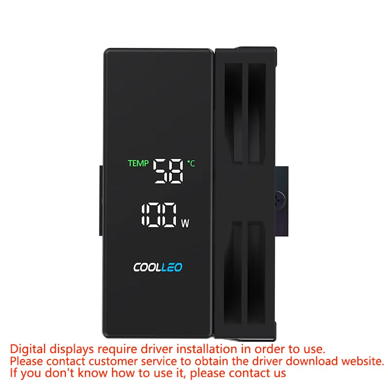 CPU Cooling Fan 4 Heat Pipes Digital Display TDP 200W for LGA1700 AM4 AM5