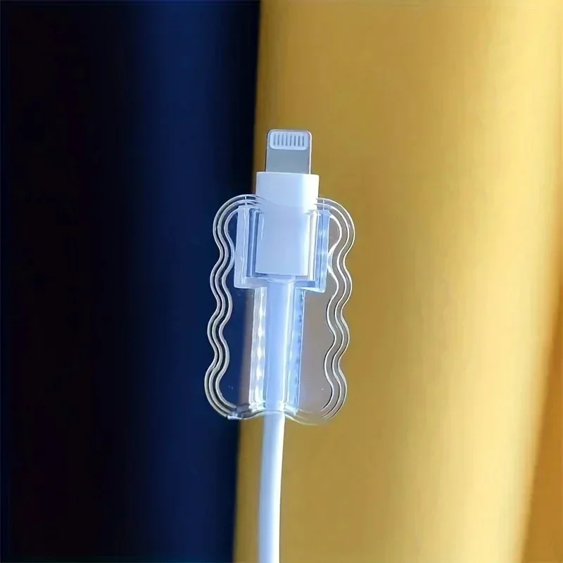 Protezioni per Cavi Dati, Protezione Anti-Rottura per Cavi, Accessorio per Telefoni Cellulari, Gestione Flessibile dei Cavi per Scuola e Casa - immagine 6