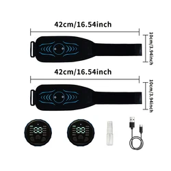 Rechargeable Abdominal Toning Belt and Muscle Stimulator (2Arm straps)