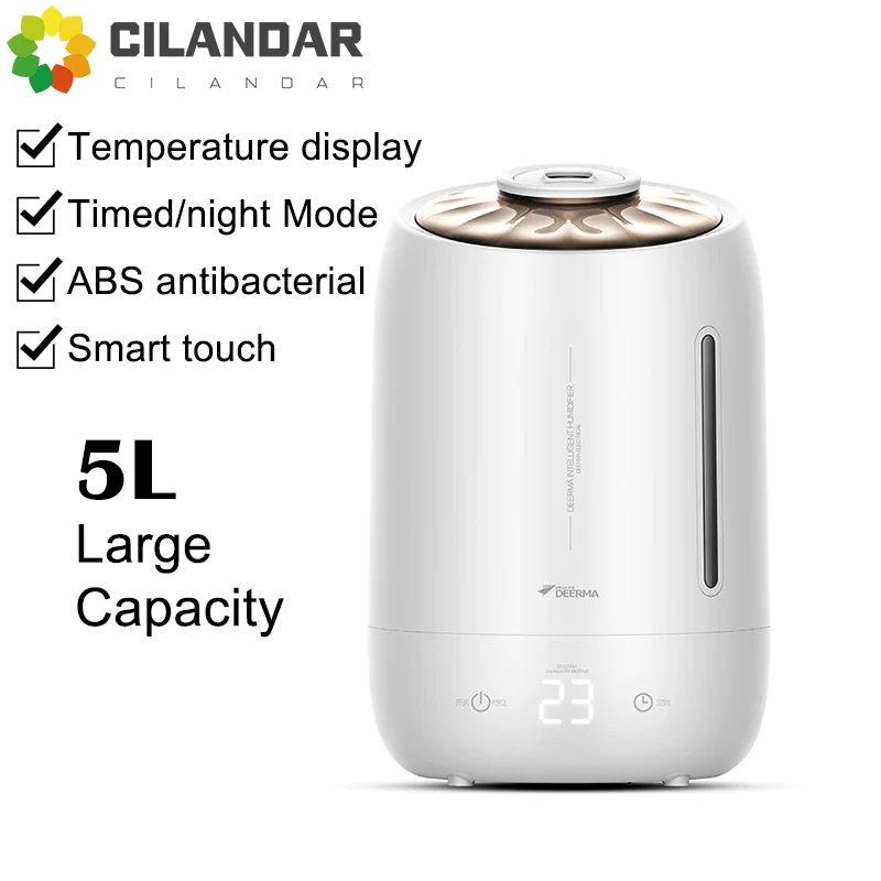 Delmar humidifier household 5L large capacity touch large fog volume air conditioner bedroom humidifier