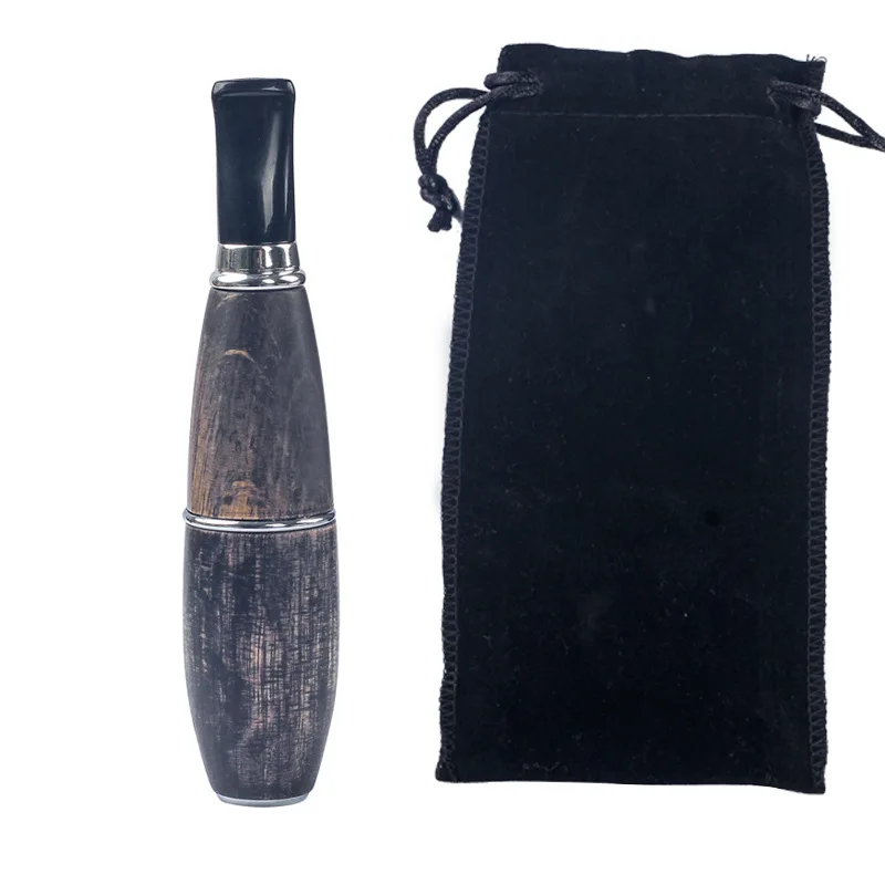 Compact Solid Wood Tobacco Pipe - Lightweight Handheld Smoking Accessory, 9mm Filter
