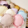 Nordic Style Cotton Solid Color Baby Pillow Newborn Items Children Kids Sleep Neck Pillows Baby Bedding Pillow Bed Stuff 2
