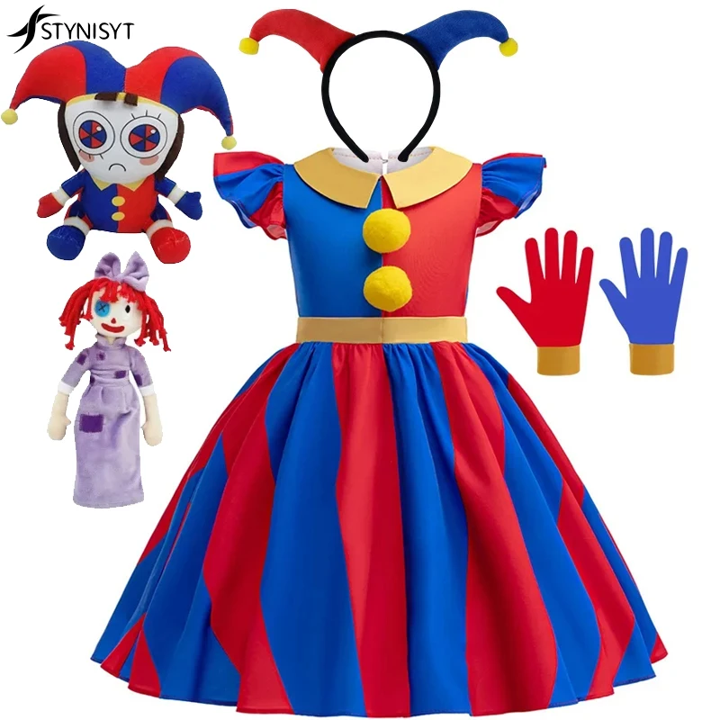 Circus Clown Child's Play Women Maid Dress Cosplay Costume