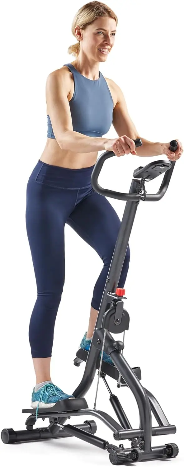 

Stair Stepper w/Handlebar, Extended Step Range Machine for Climbing Exercise, Compact, Height-Adjustable, Low-Impact & Optional